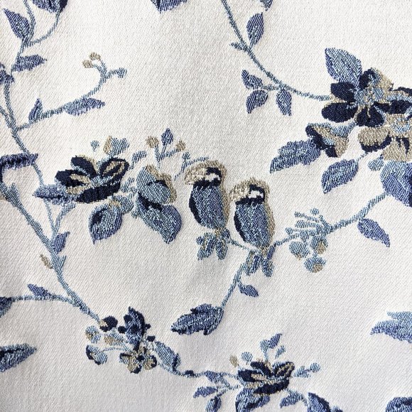 Ann Taylor Silver and Blue Embroidered Sheath - Picture 4 of 11